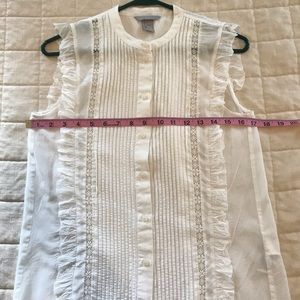 BOGO Pretty White Button Up Blouse